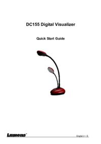 a Ver el documento Lumens-technology DC155 Quick Start Manual de usuario